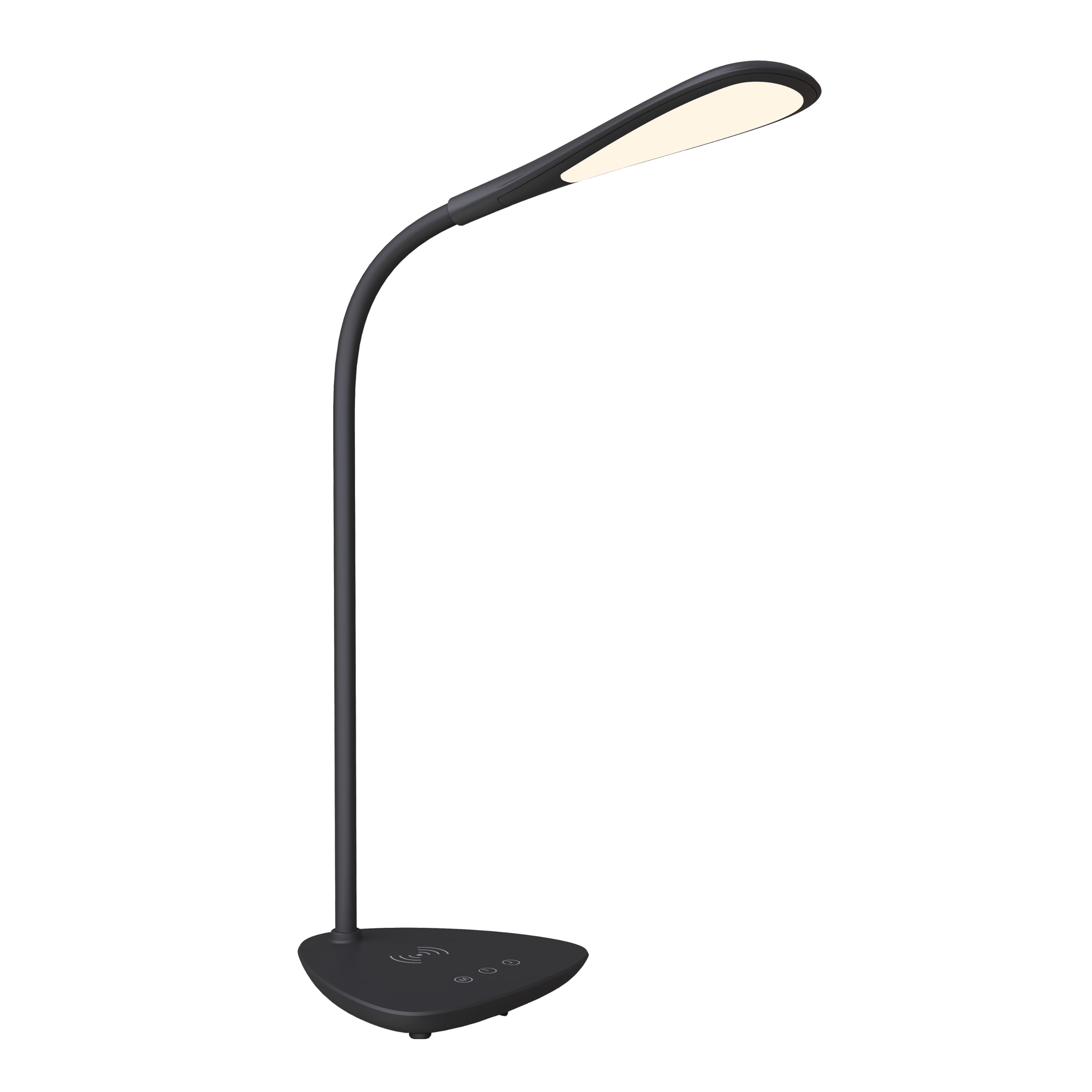 Led Lampe de bureau, 10 W noir 365 * 165 * 27 mm, avec base de chargeur  sans fil Qi, flexible pliable lampe de table, minuteur mise sous tension -  Achat & prix