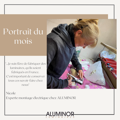 Portrait of the month: Nicole, expert in electrical assembly at ALUMINOR