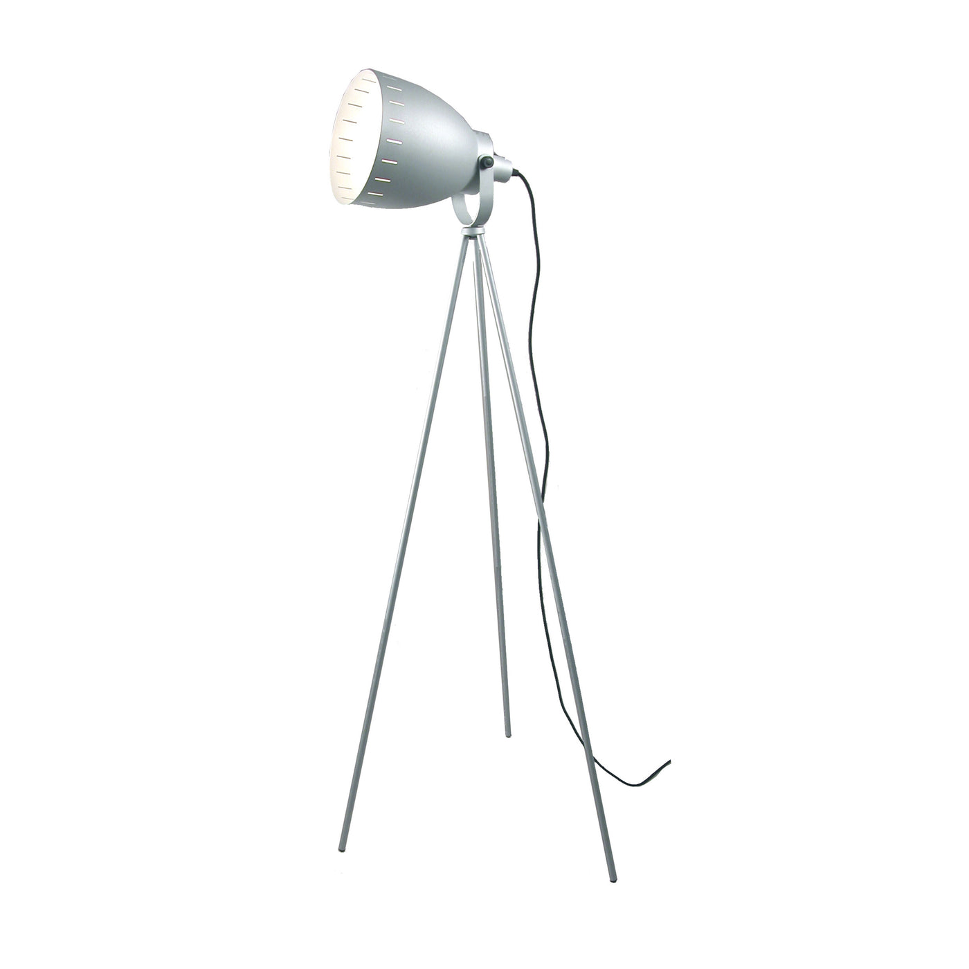 Lampadaire gris style réflecteur de cinéma à 3 pieds 