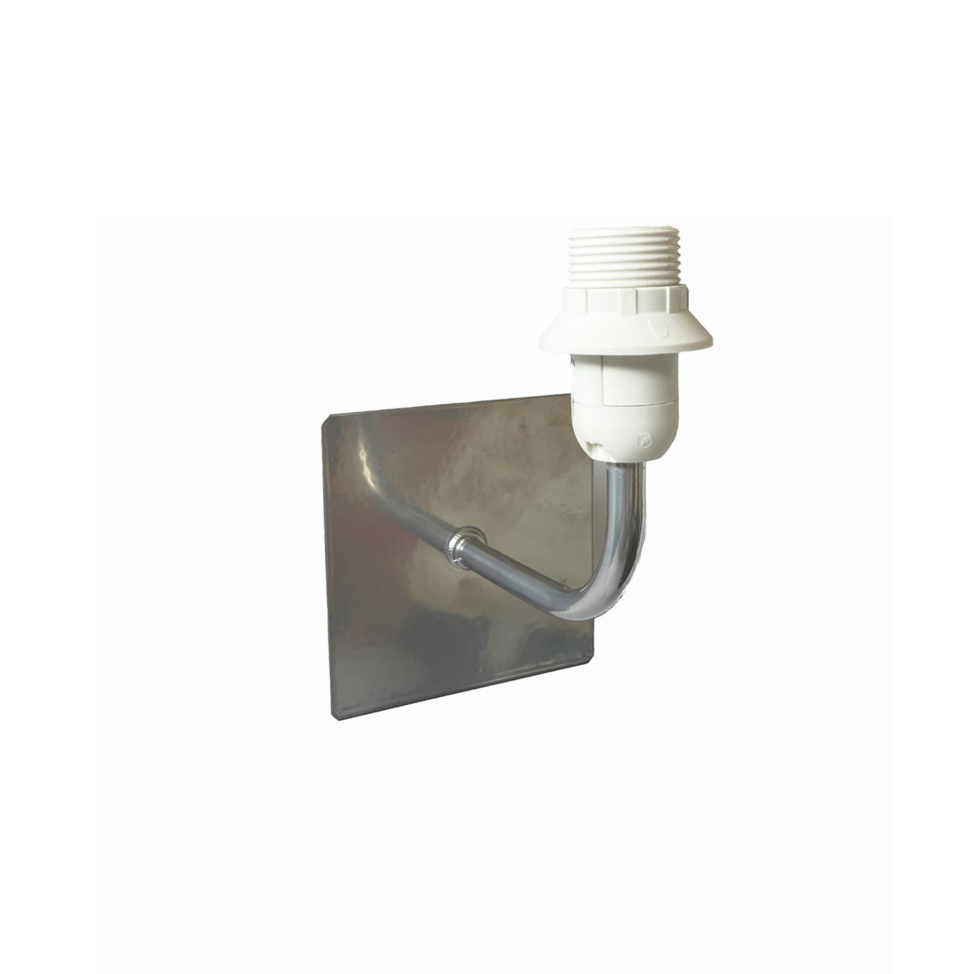 Square chrome wall lamp